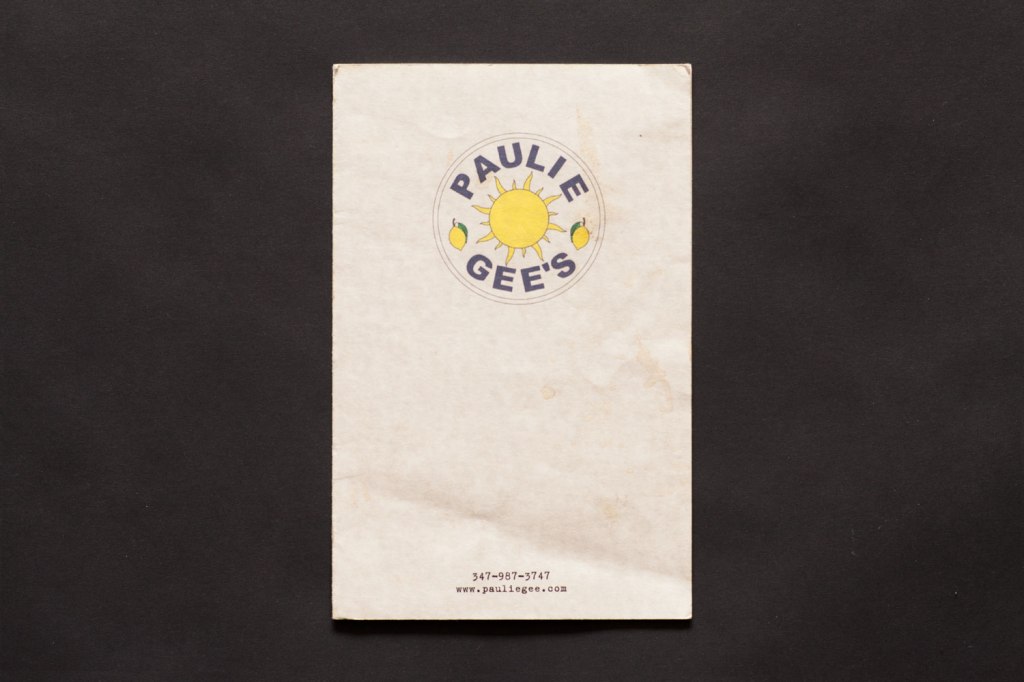 Paulie Gee's Menu