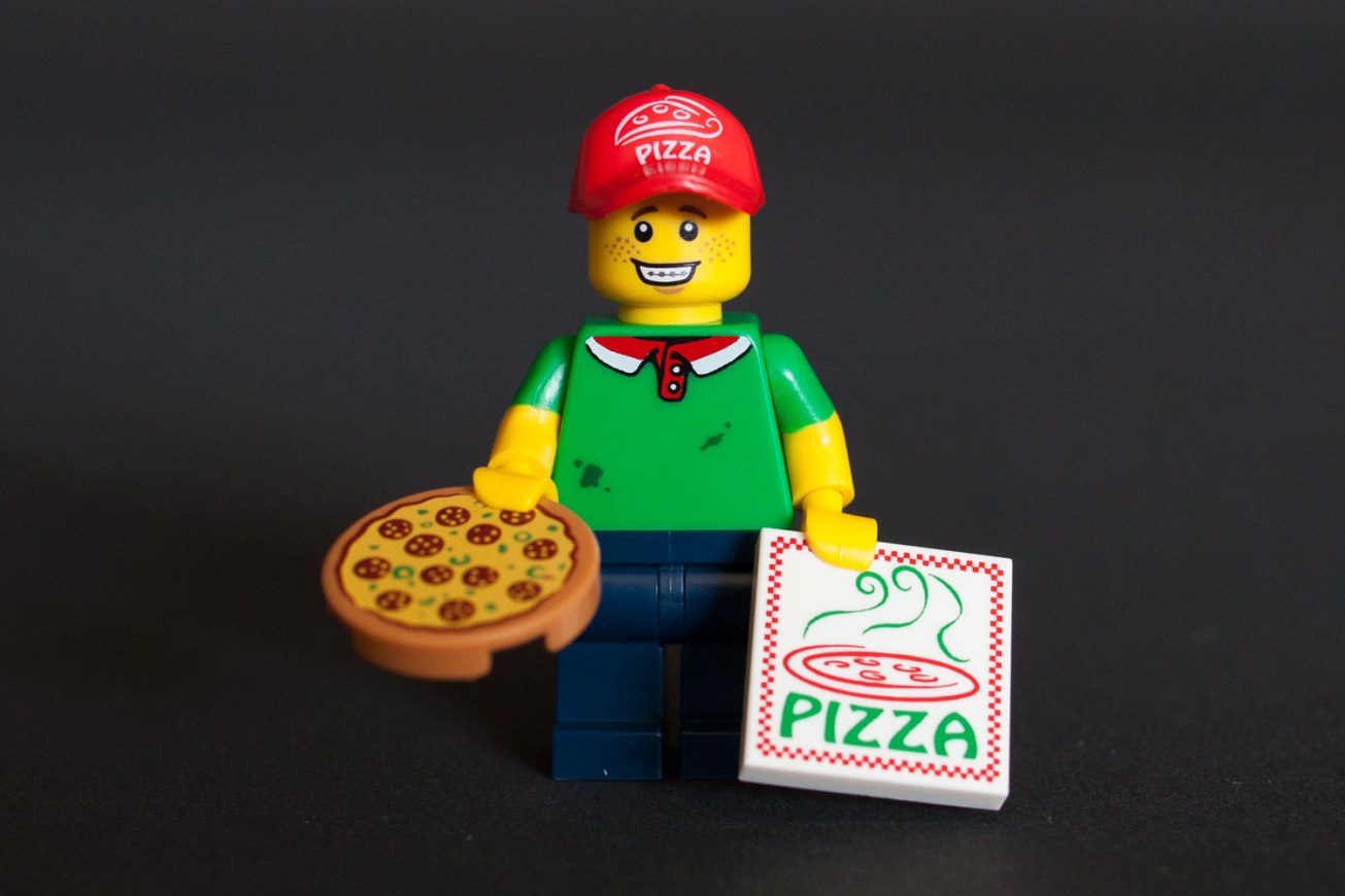 LEGO Pizza Delivery Man Minifigure