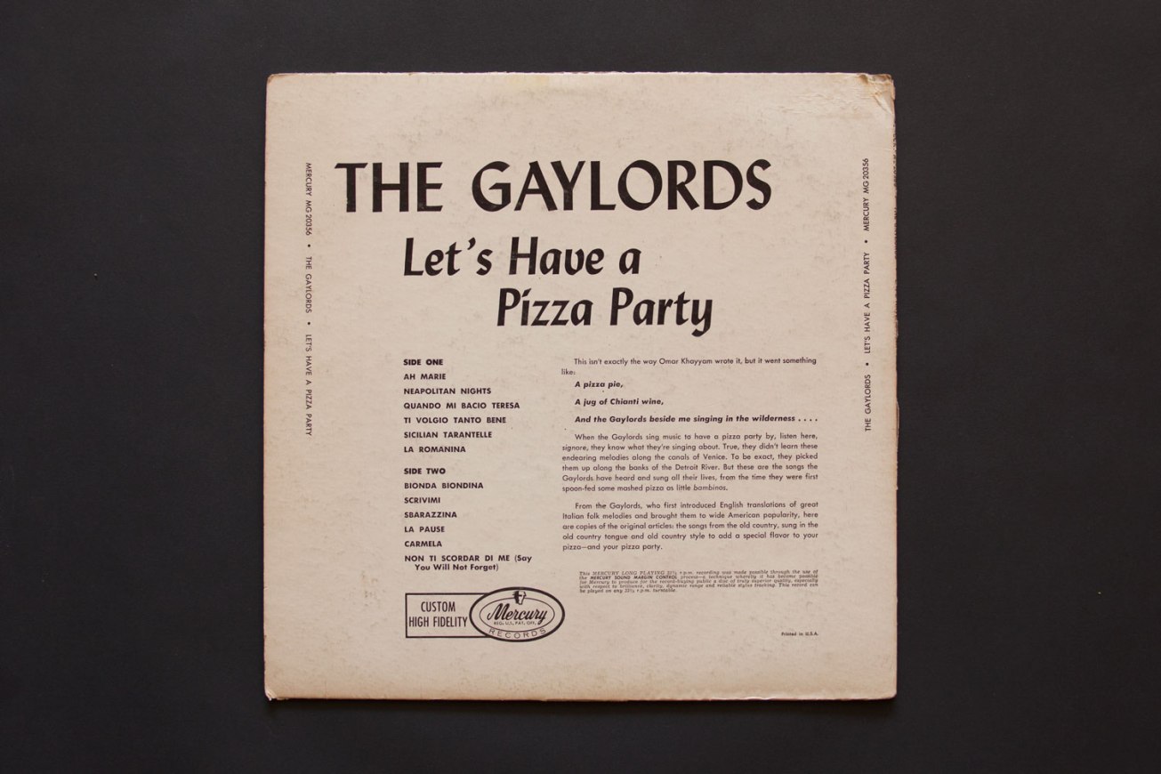 Let's Have a Pizza Party by The Gaylords