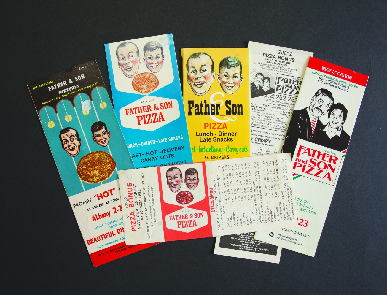 Vintage Father and Son Restaurant Menus